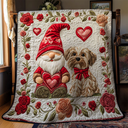 Puppy Love Gnome WN0801011CL Quilt