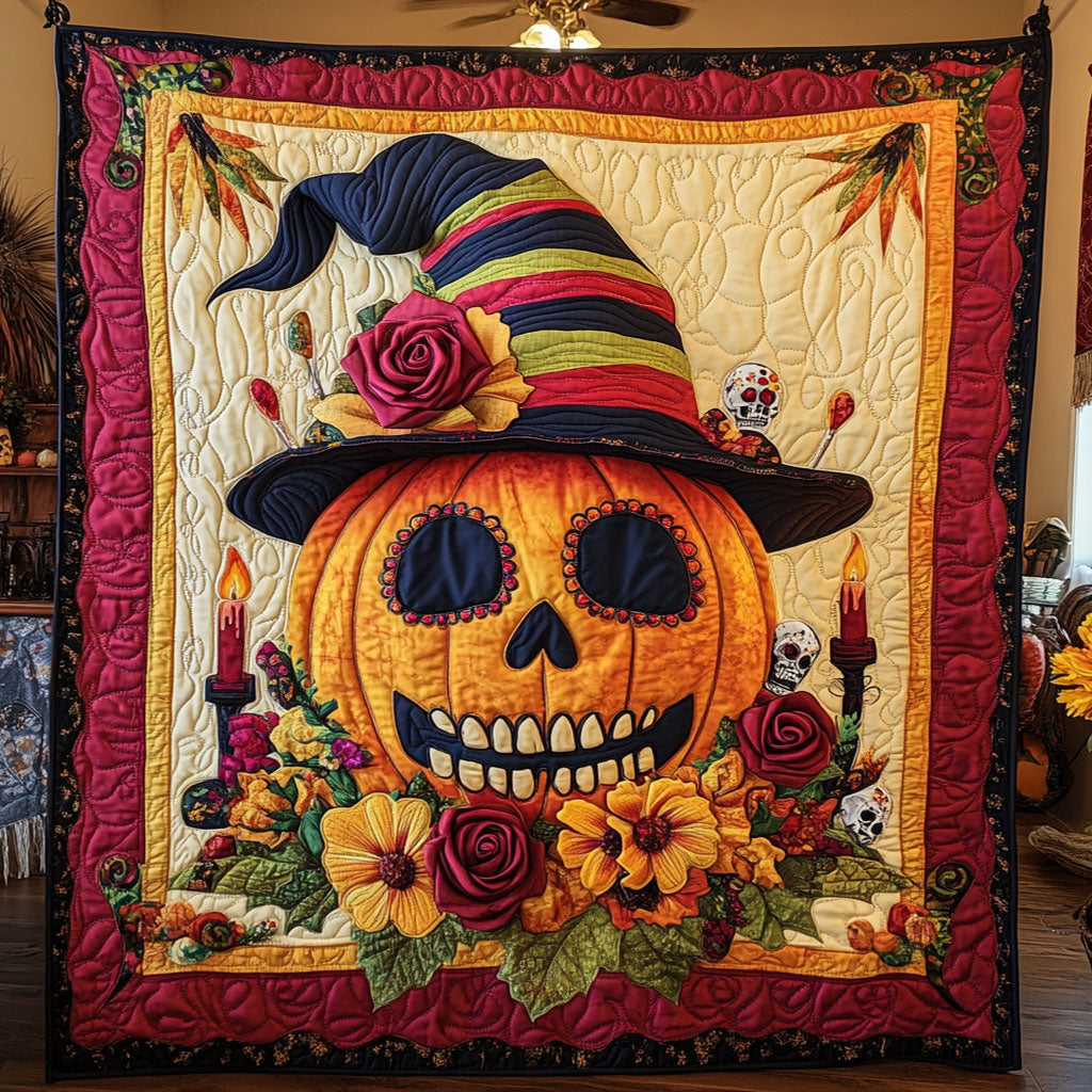 Pumpkin Rose Fiesta WN1108070CL Quilt