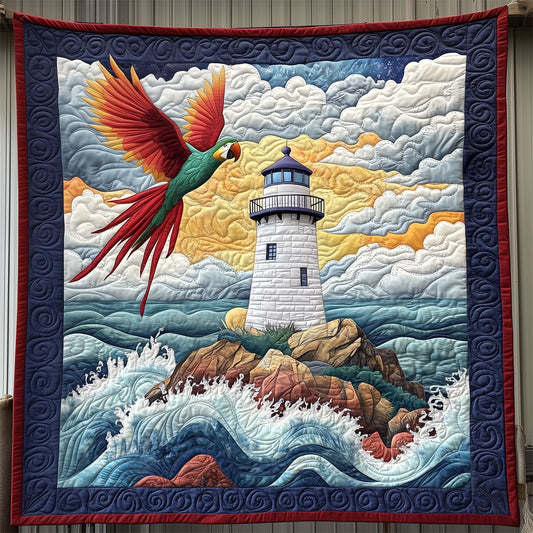 Parrot Flying Near A Lighthouse LT2409040CL Quilt