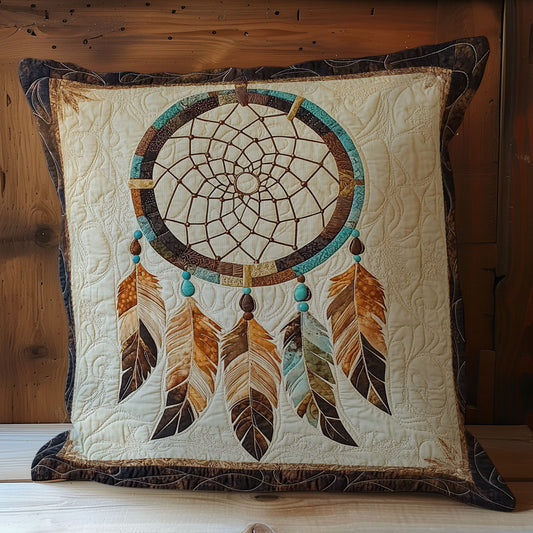 Feather Native American Dreamcatcher WY2401012CL Quilt Pillow Case