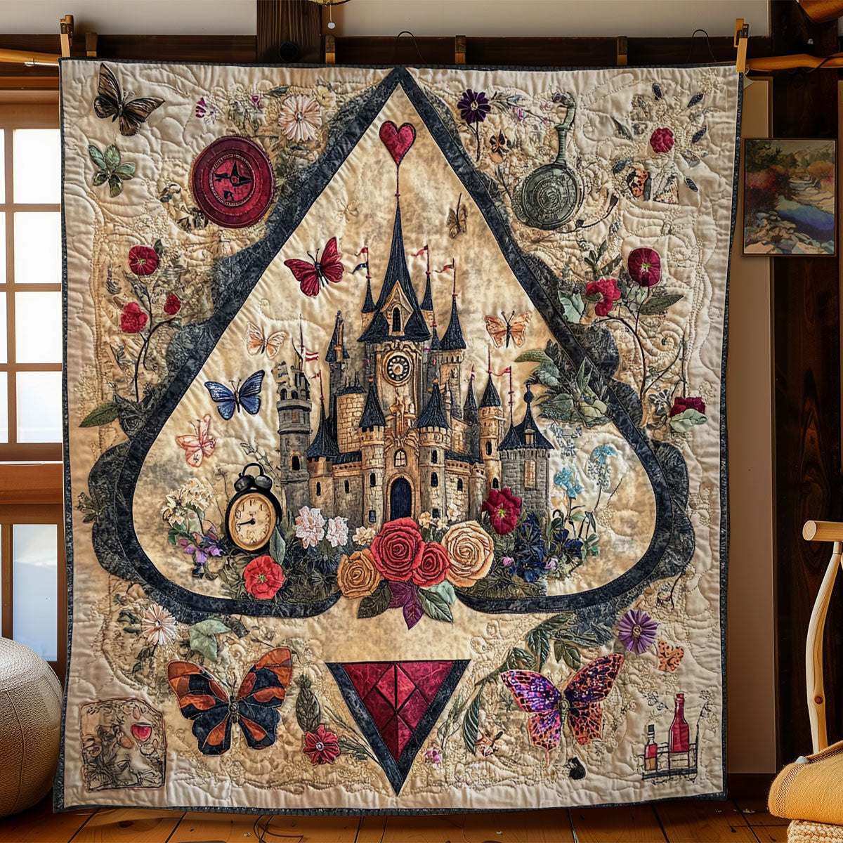 Fading Castle WN0408025CL Quilt