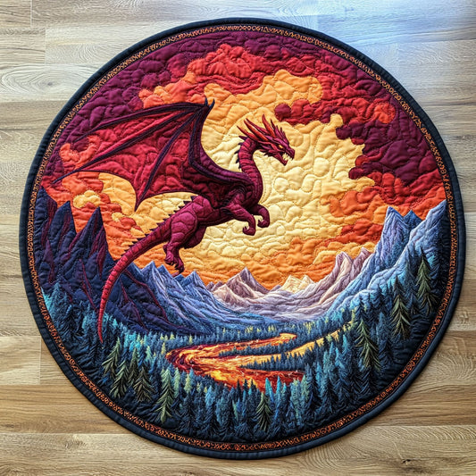 Red Dragon CQ3005020CL Quilted Round Mat