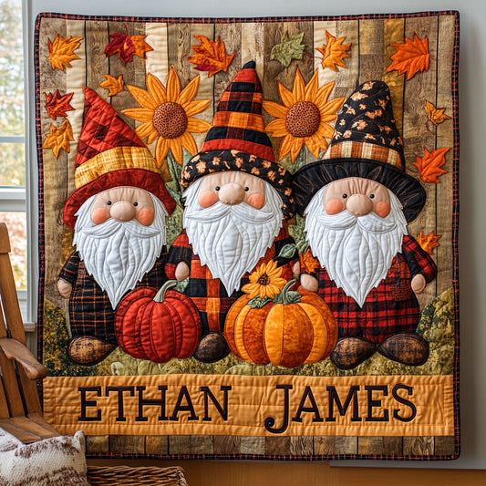 A Fall Tale WJ0108002CL Personalized Baby Quilt