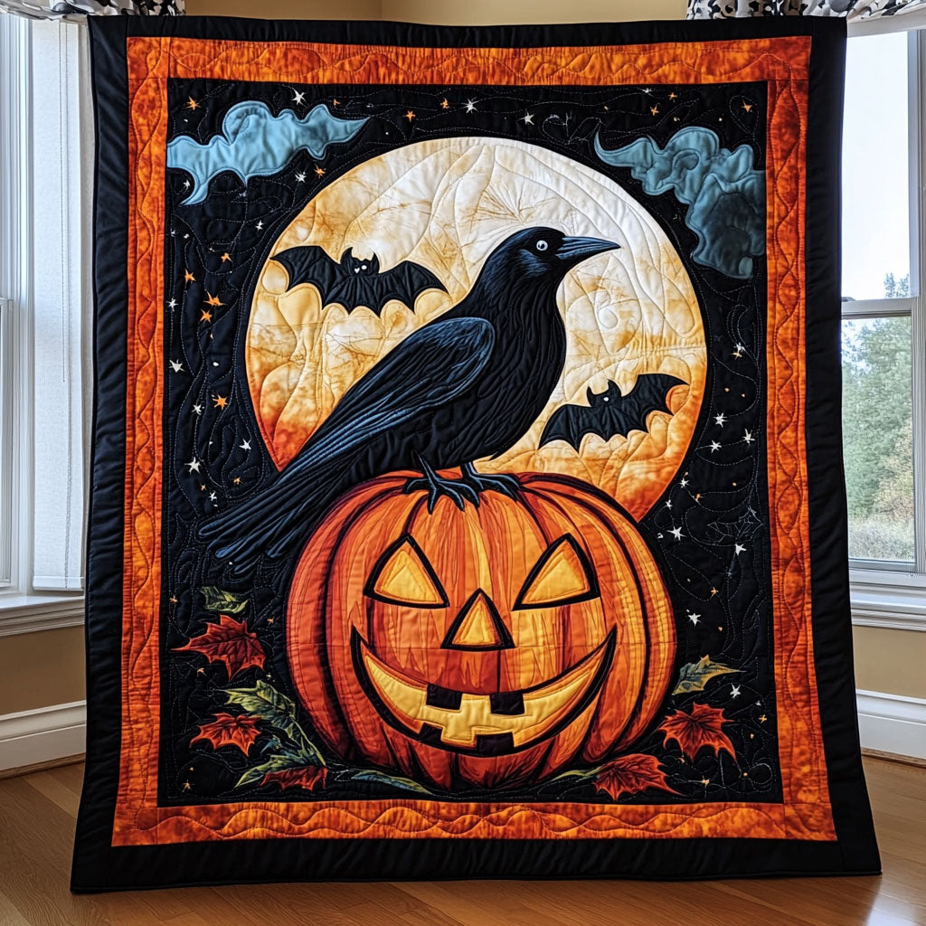 Mystic Pumpkin Crow CW2008025CL Quilt