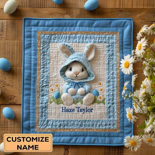 Dottie Bunny WN1807035CL Personalized Baby Quilt
