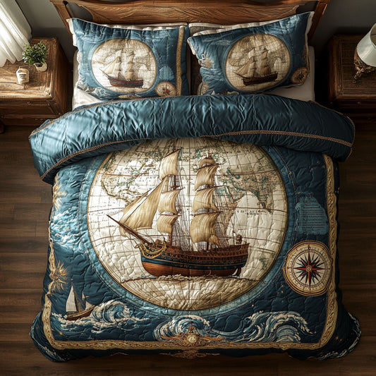 The Ocean Map WY1808083CL Duvet Cover Set