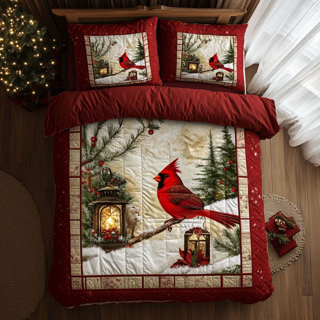 Winter Glow Cardinal WN0711065CL Duvet Cover Set