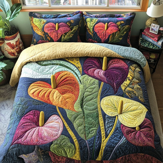 Graceful Anthurium XR1209052CL Duvet Cover Set