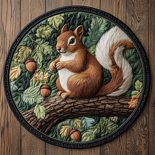 Rustle & Roots CP2705013CL Quilted Round Mat
