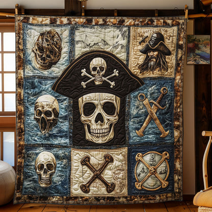 Stormy Skull Sails WN1207078CL Quilt