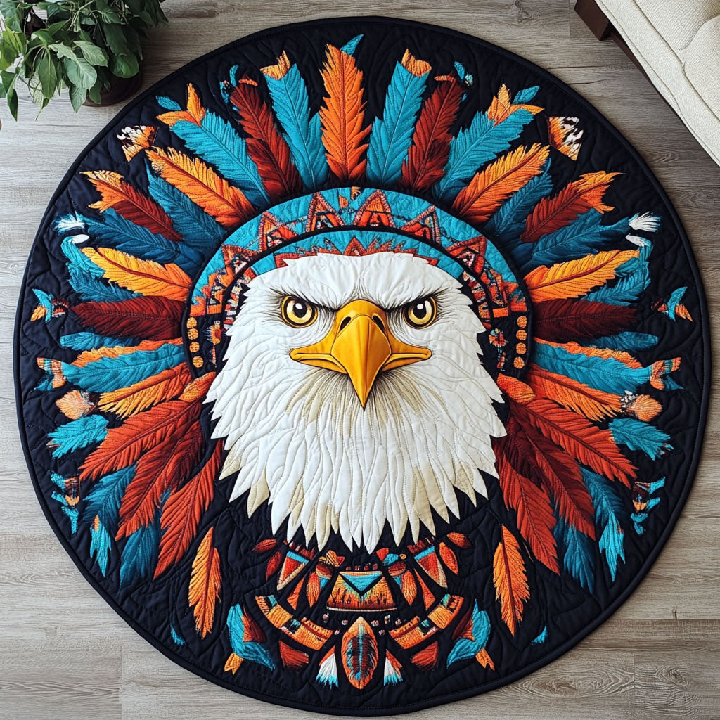Eagle Spirit WX0605016CL Quilted Round Mat