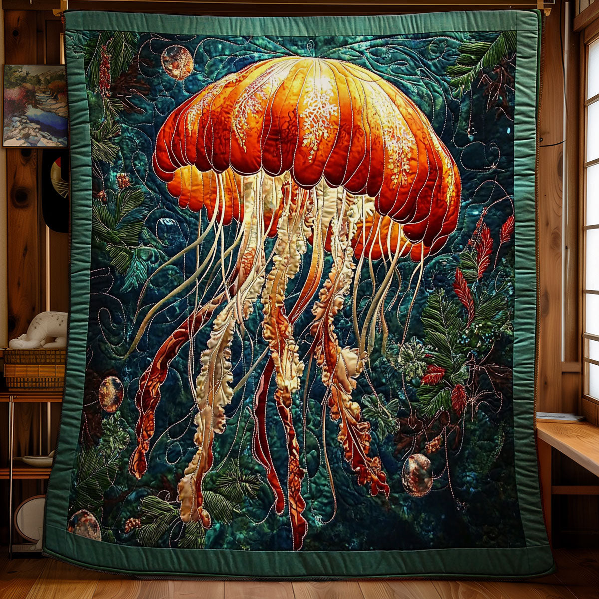 Sea Octopus WY1701059CL Quilt