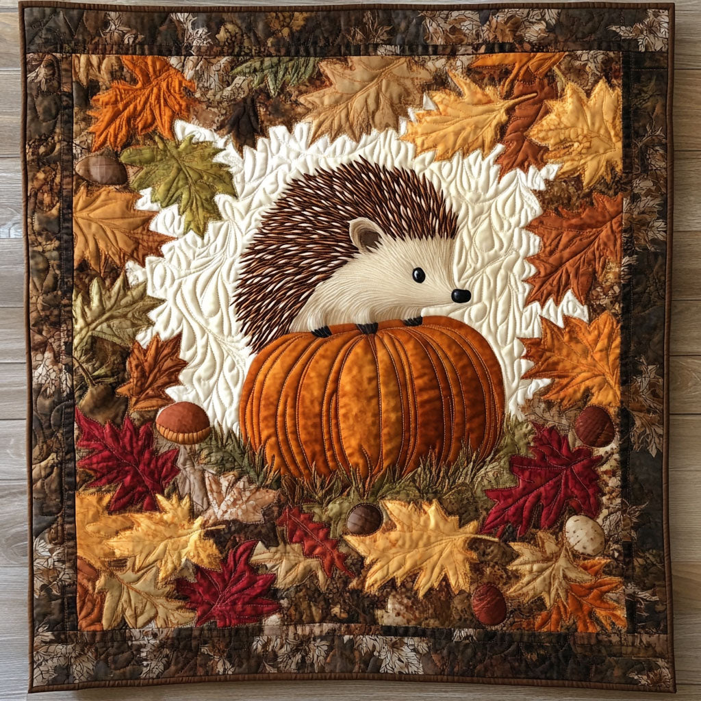 Pumpkin Hedgehog DH2509029CL Quilt