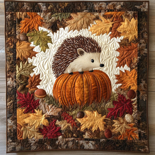 Pumpkin Hedgehog DH2509029CL Quilt