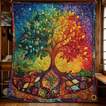 Rainbow Tree Of Life WY2712058CL Quilt