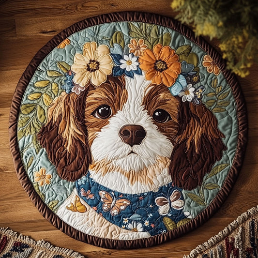 Buttercup Dog WN1707006CL Quilted Round Mat