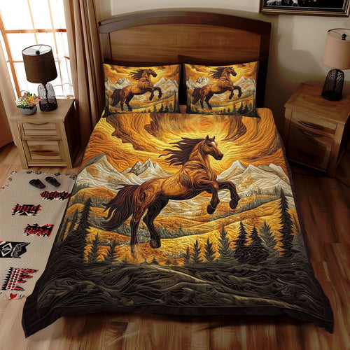 Horse Native American WJ2012045CL Duvet Cover Set