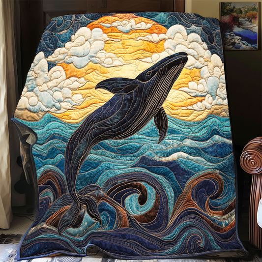 Marine Majesty Whale WP0104023CL Quilt