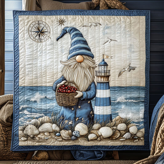 Coastal Lighthouse Gnome WN2509011CL Quilt
