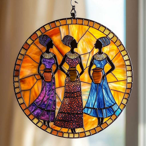 African Women Spirit WN0505046CL Suncatcher