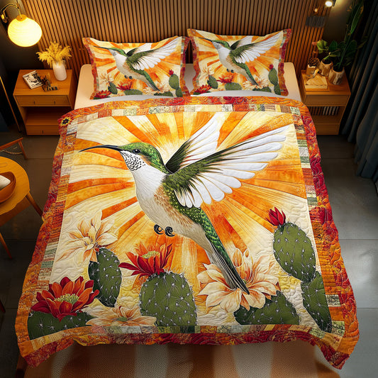 Hummingbird And Cactus WY2512047CL Duvet Cover Set