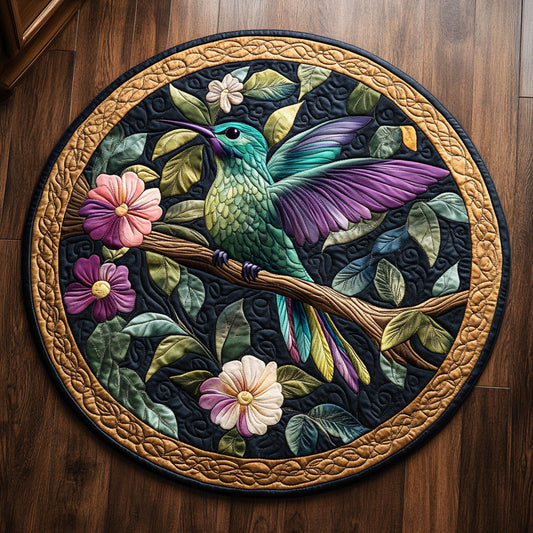 Flutter and Bloom CM2705026CL Quilted Round Mat