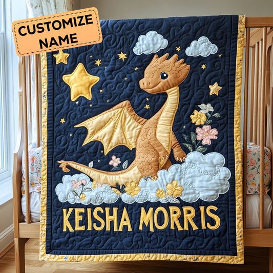Adorable Wing CP2907025CL Personalized Baby Quilt