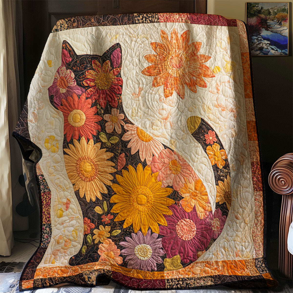 Flower Cat WJ2503009CL Quilt
