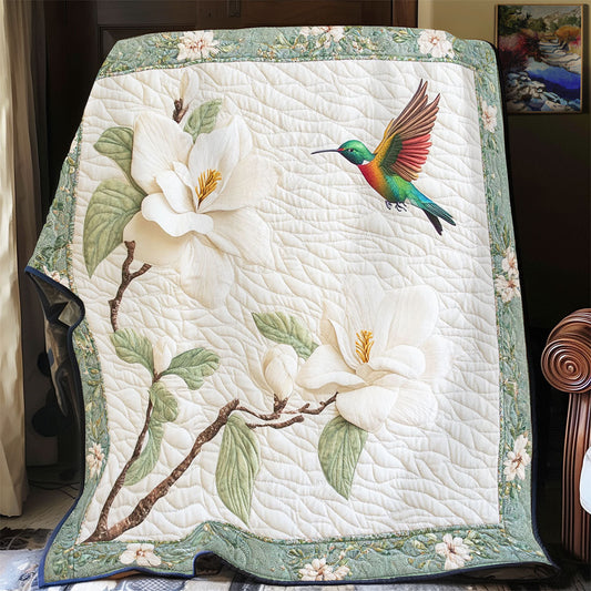 Hummingbird And White Garden WY2103045CL Quilt