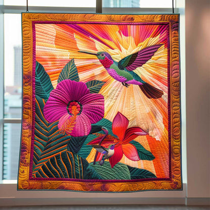 Hummingbird Garden Blooms WN1810039CL Quilt