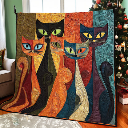 Vibrant Cats CP1111029CL Quilt