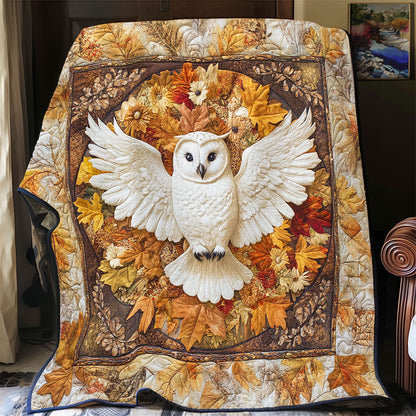White Owl In Autumn WY2702128CL Quilt