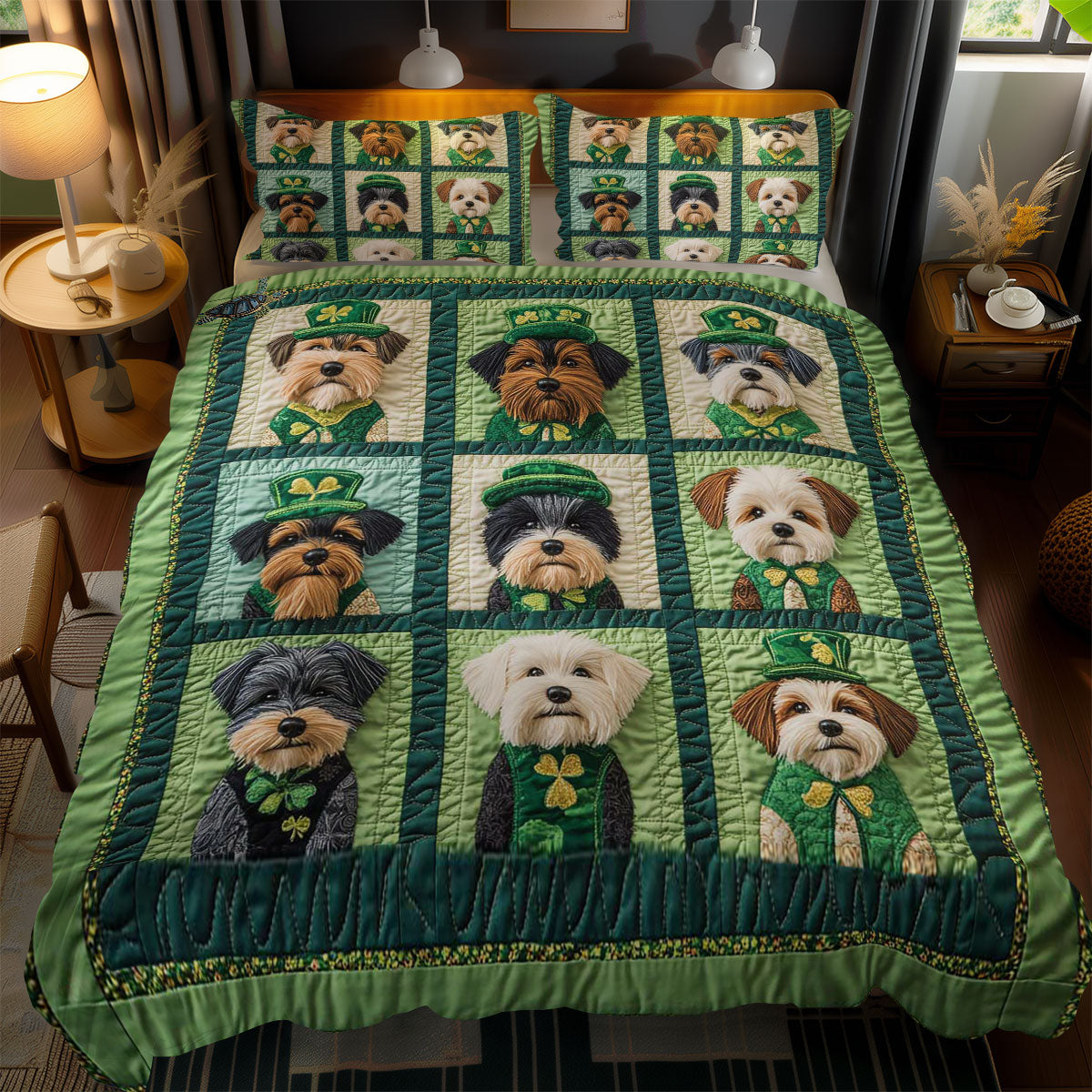 Irish Schnauzer WN1911041CL Duvet Cover Set