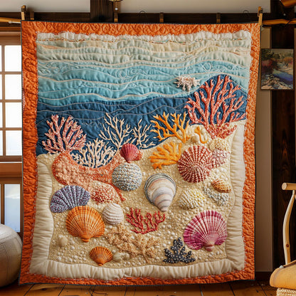 Coral Shells WN0808021CL Quilt