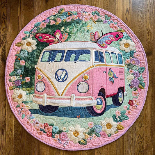Van And Petals WN2105059CL Quilted Round Mat