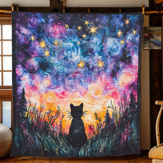 Meow Under Moonlight WJ3107023CL Quilt