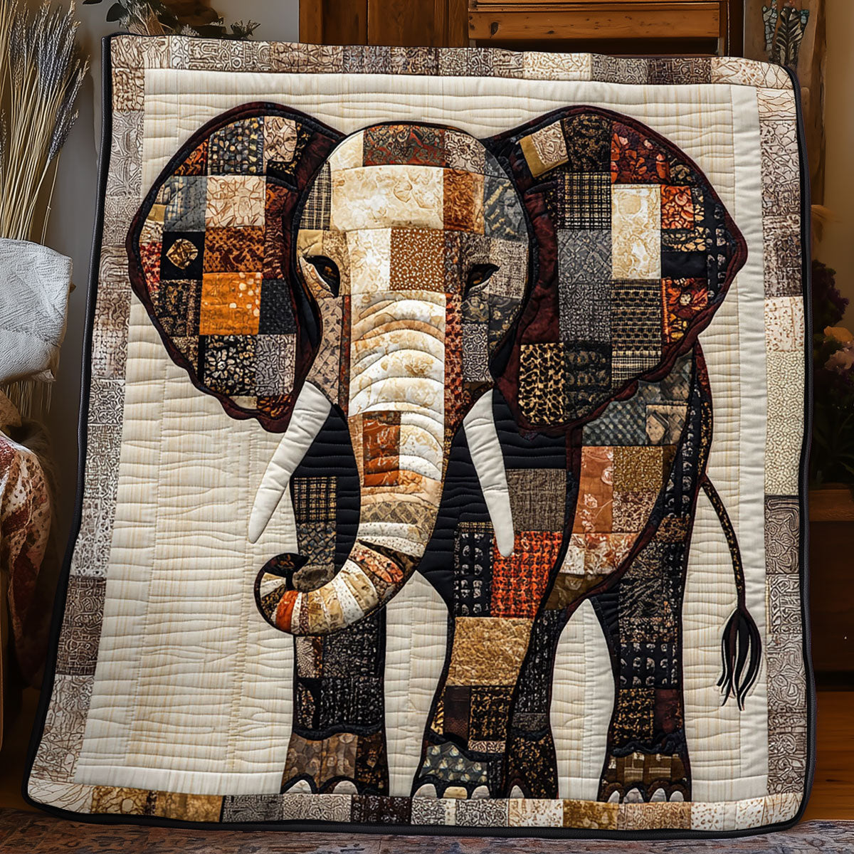 Patchwork Elephant WJ2204006CL Quilt