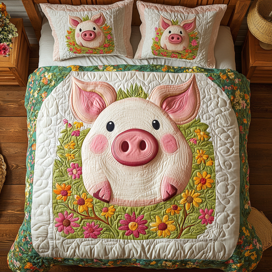 Big Floral Pig XR0603011CL Duvet Cover Set