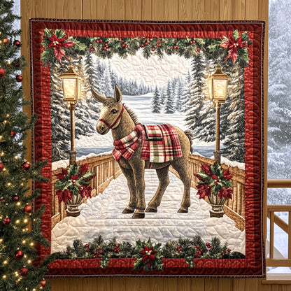 Holiday Donkey CW1111033CL Quilt