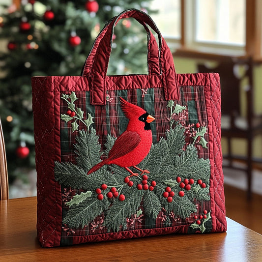 Cardinal Glow CW2309005CL Quilted Tote Bag