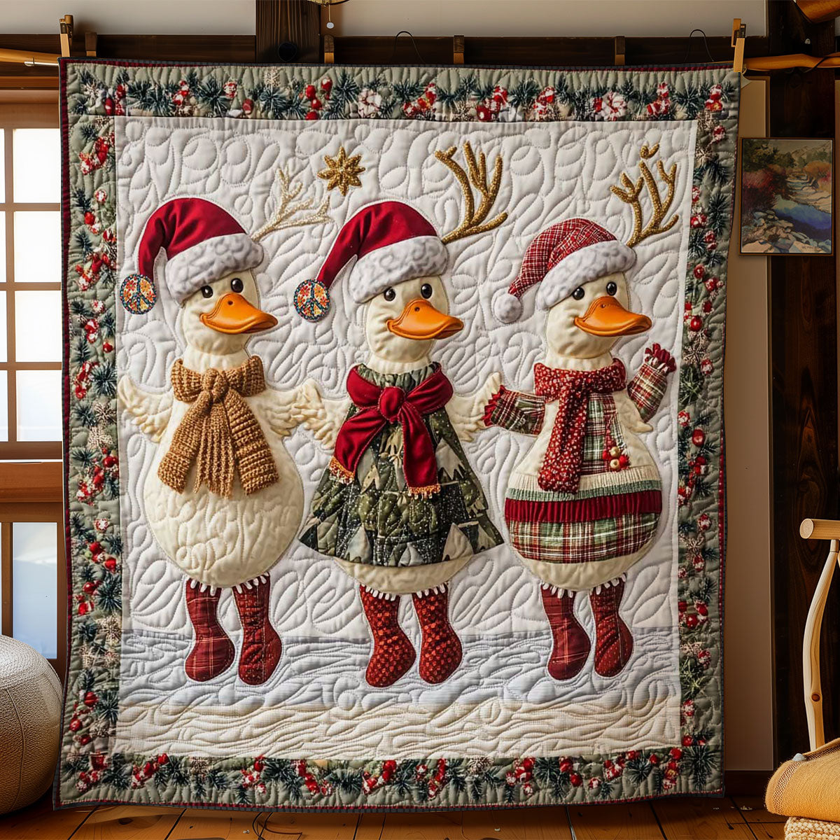 Winter Wonderland Ducks WN1312020CL Quilt