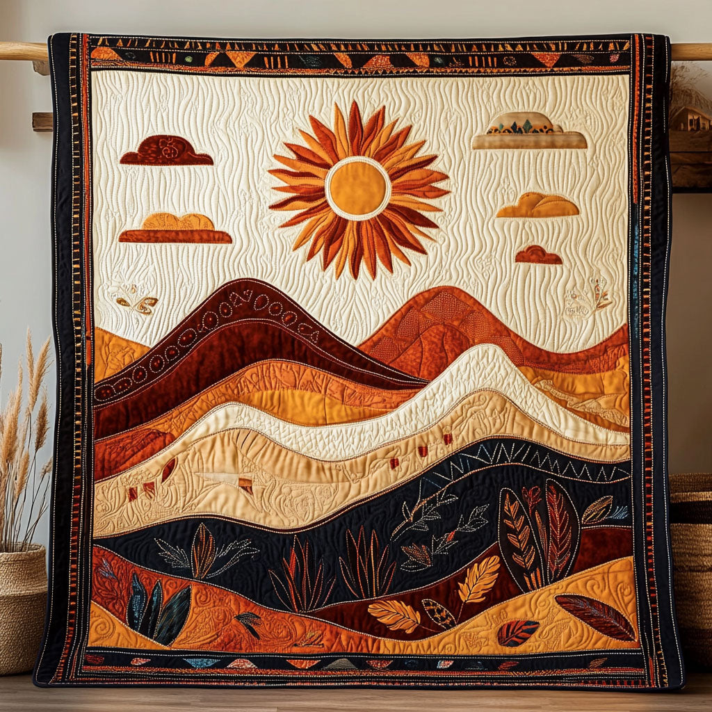 Golden Dusk Hills WY2807035CL Quilt