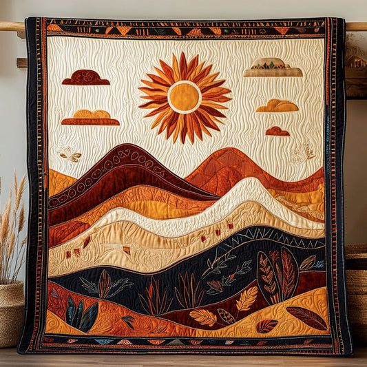 Golden Dusk Hills WY2807035CL Quilt