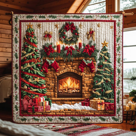 Merry Fireplace CW2510025CL Quilt