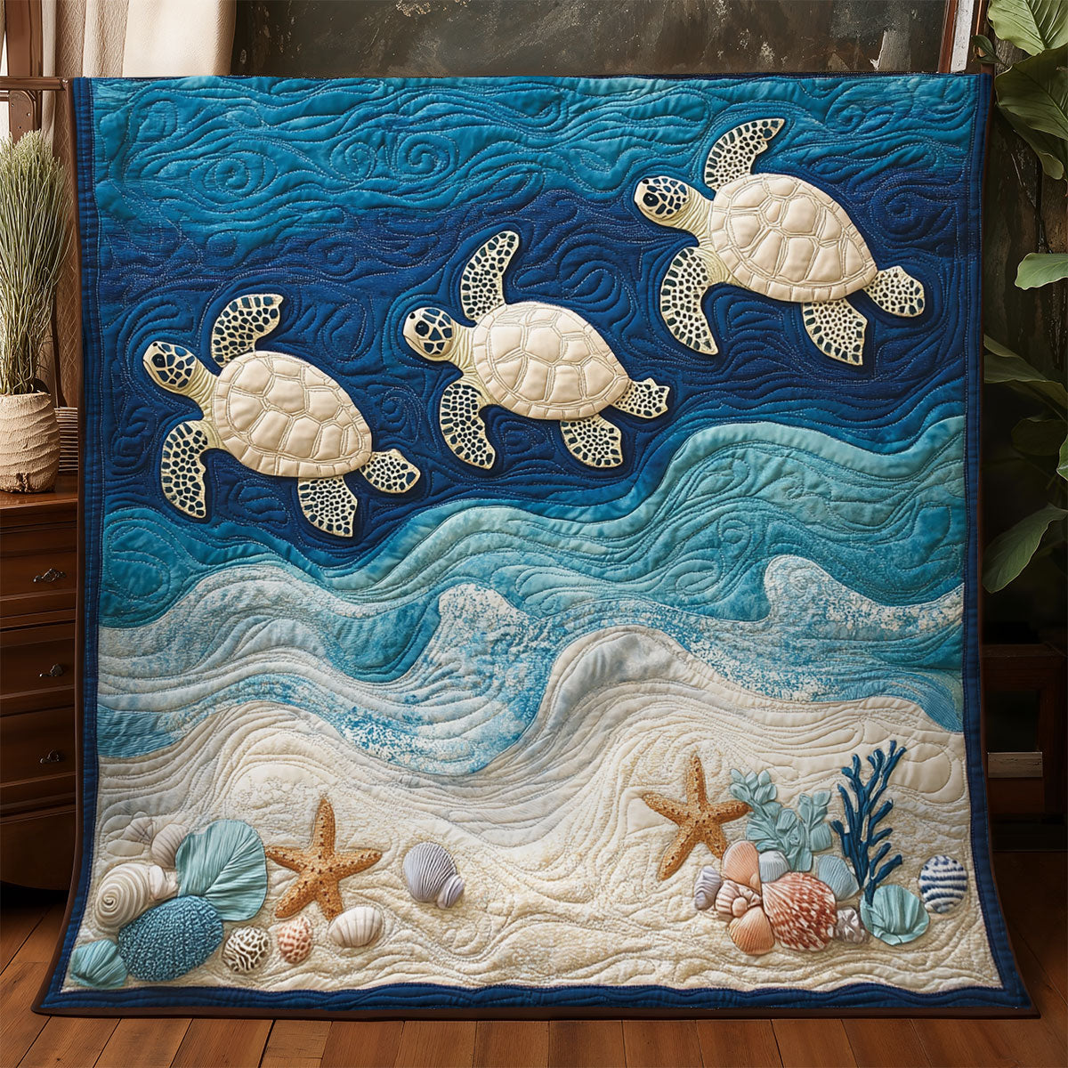 Turtle Sea WX0905050CL Quilt