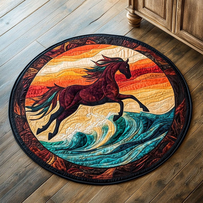 Majestic Horse CW1107030CL Quilted Round Mat