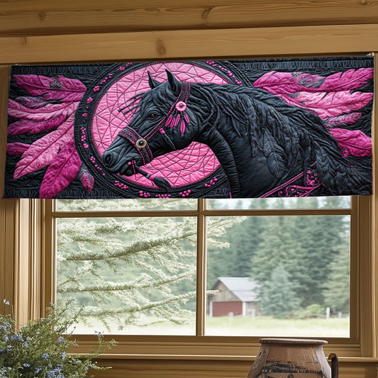 Mystic Dreamcatcher Horse WY0406034CL Quilted Valance