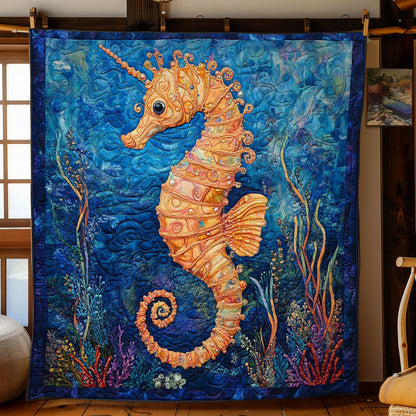 Seahorse In Bloom WN2503125CL Quilt
