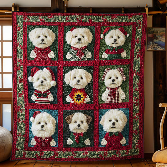 Bichon Frise Noel WN0512011CL Quilt