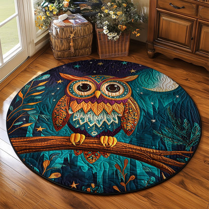 Dreamy Forest Owl WJ2503031CL Quilted Round Mat